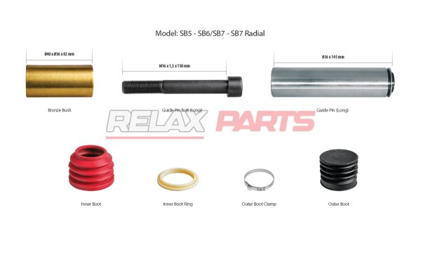 60033 - CALIPER GUIDES & SEALS REPAIR KIT K000935 KNORR