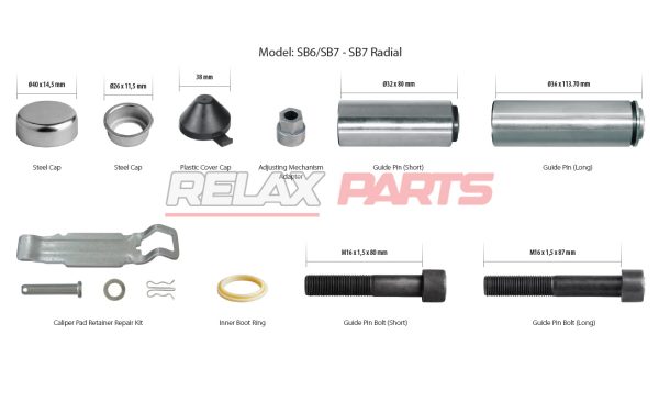 60045 - CALIPER GUIDE & CAPS REPAIR KIT K012912 KNORR
