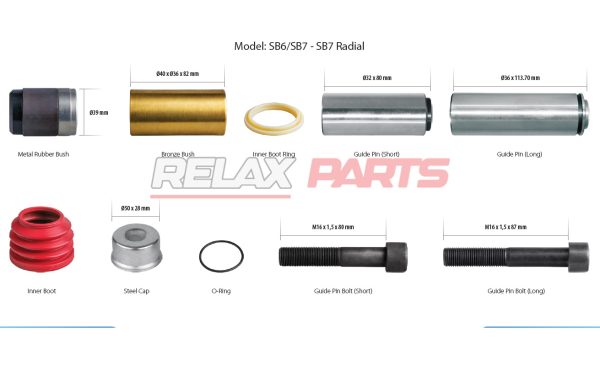 60046 - Caliper Guides & Seals Repair Kit