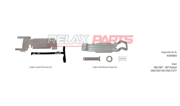 60067 - BRAKE PAD RETAINER REPAIR KIT K000884 KNORR