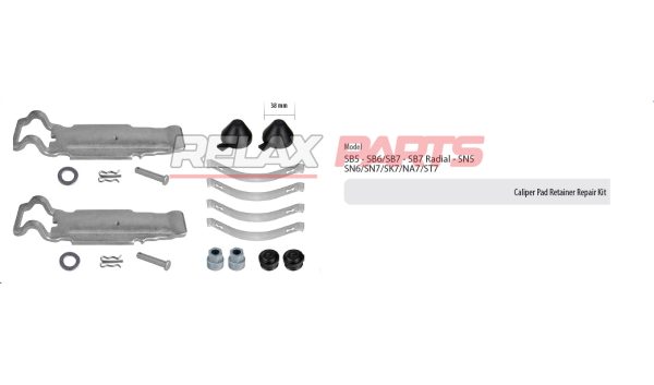 60073 - Caliper Pad Retainer Repair Kit
