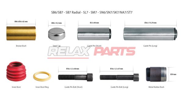 60123 - Caliper Guides & Seals Repair Kit