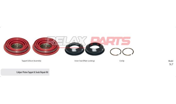 60125 - CALIPER PISTON TAPPET & SEALS REPAIR KIT KNORR CALIPER
