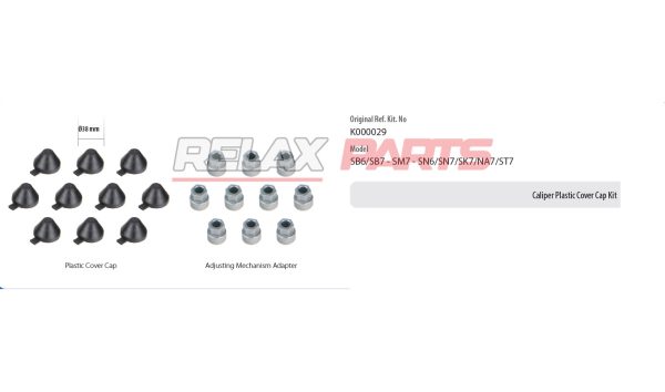 60151 - Caliper Plastic Cover Cap Kit