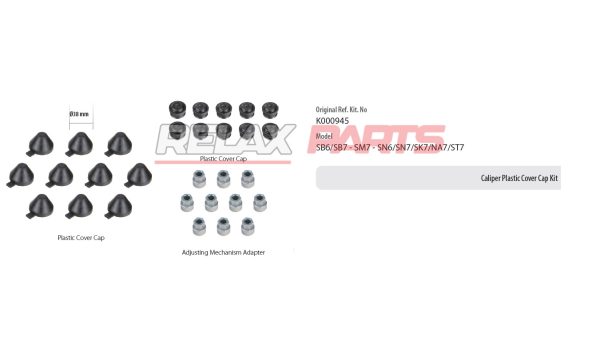 60152 - Caliper Plastic Cover Cap Kit