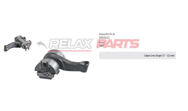 60161 - Caliper Lever (Angle 12° – 122 mm)