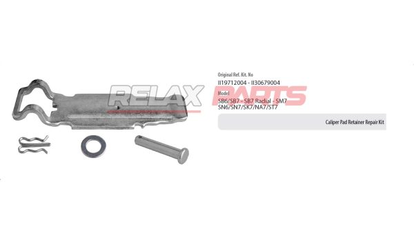 60163 - Caliper Pad Retainer Repair Kit