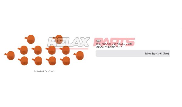 60171 - Rubber Bush Cap Kit (Short)