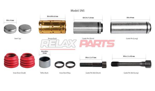 60178 - Caliper Guides & Seals Repair Kit