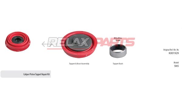 60180 - Caliper Piston Tappet Repair Kit