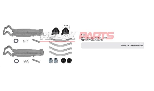 60191 - CALIPER PAD RETAINER REPAIR KIT KNORR CALIPER
