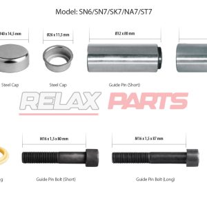 60205 - Caliper Guides & Seals Repair Kit