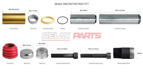 60206 - Caliper Guides & Seals Repair Kit – 10-1311