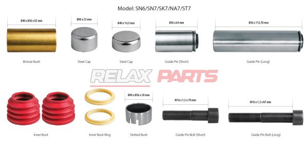 60207 - Caliper Guides & Seals Repair Kit