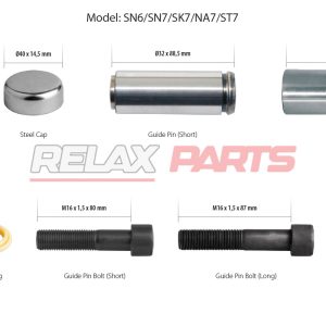 60208 - Caliper Guides & Seals Repair Kit