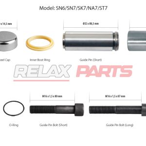 60209 - Caliper Guides & Seals Repair Kit
