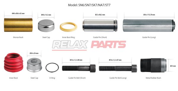 60209 - Caliper Guides & Seals Repair Kit