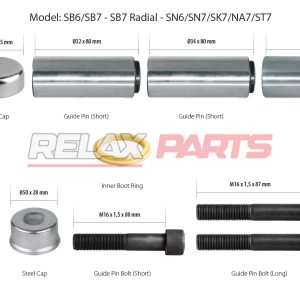 60210 - Caliper Guides & Seals Repair Kit