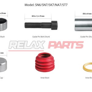 60212 - Caliper Guides & Seals Repair Kit