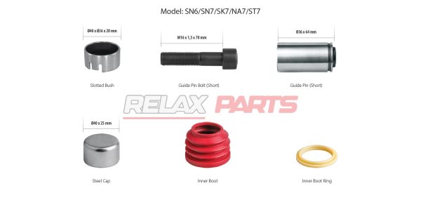 60212 - Caliper Guides & Seals Repair Kit