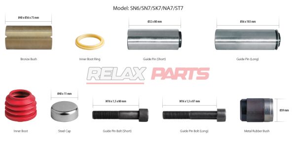60213 - Caliper Guides & Seals Repair Kit