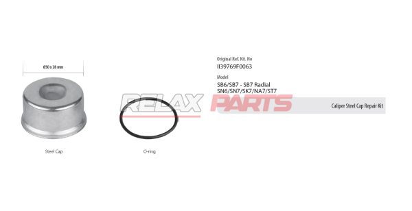 60252 - Caliper Steel Cap Repair Kit