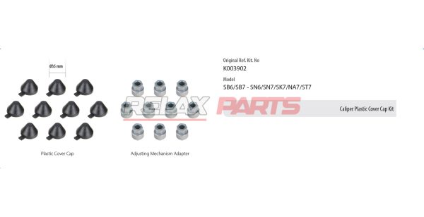 60257 - Caliper Plastic Cover Cap Kit