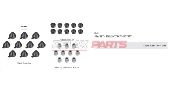 60258 - Caliper Plastic Cover Cap Kit