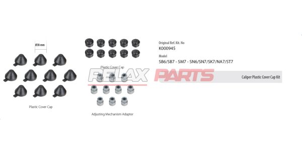 60260 - CALIPER PLASTIC COVER CAP KIT 81508226024 KNORR