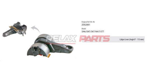 60262 - Caliper Lever (Angle 0° – 113 mm)