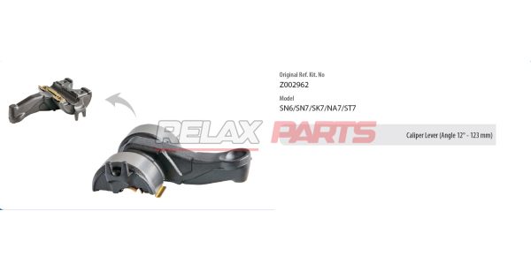 60263 - Caliper Lever (Angle 12° – 123 mm)
