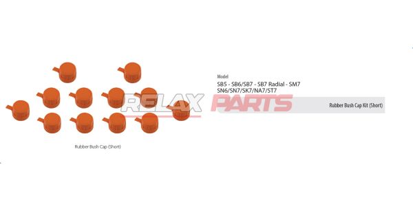 60282 - Rubber Bush Cap Kit (Short)
