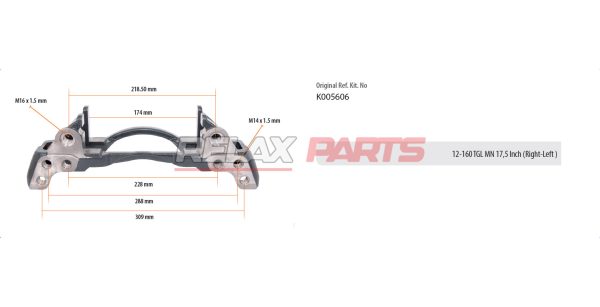 60291 - 12-160 TGL MN Caliper Carrier (Right-Left)