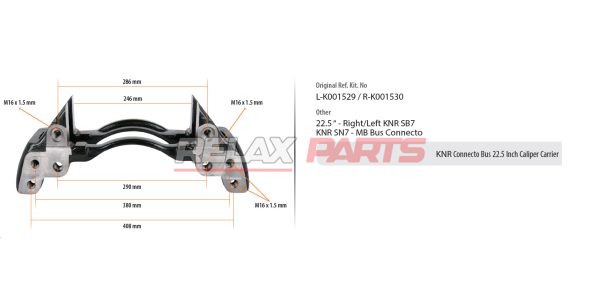 60304 - KNR Connecto Bus 22.5 Inch Caliper Carrier