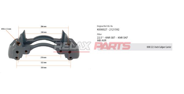 60310 - KNORR 22.5 INCH CALIPER CARRIER K000027