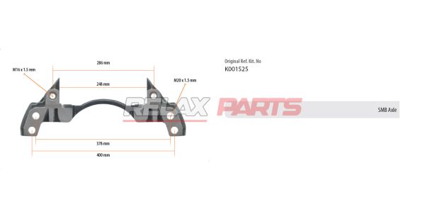 60312 - AXLE CALIPER CARRIER K001525 KNORR