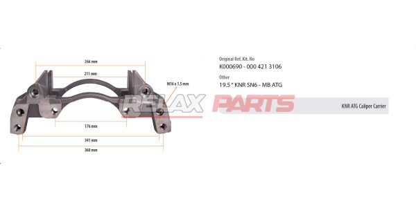 60320 - KNORR ATEGO CALIPER CARRIER K001105