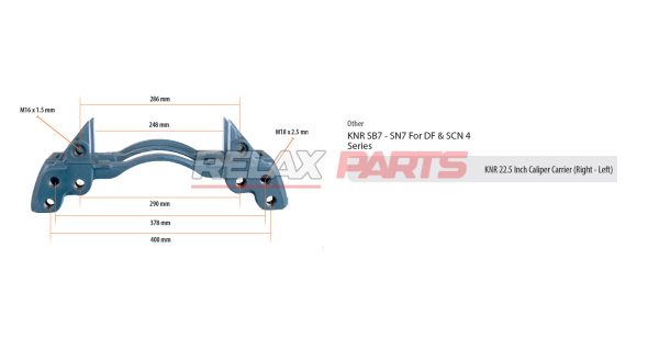 60322 - KNORR 22.5 INCH CALIPER CARRIER 000 421 250 6