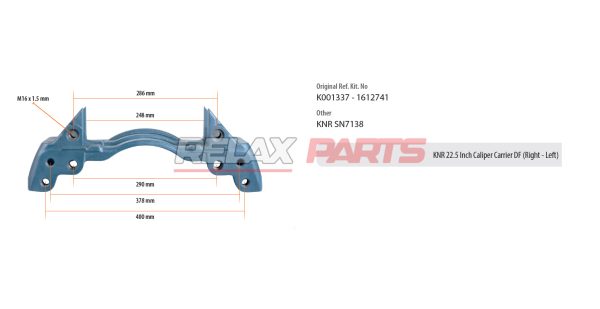 60324 - KNORR 22.5 INCH CALIPER CARRIER DAF K001337