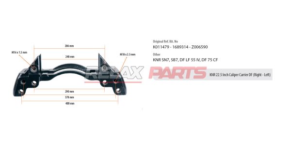 60325 - KNR 22.5 Inch Caliper Carrier DF (Right – Left)