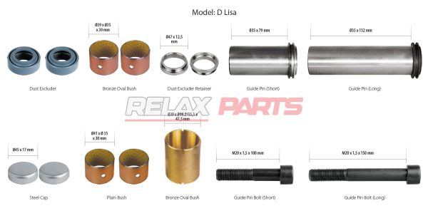 60329 - Caliper Guides & Seals Repair Kit