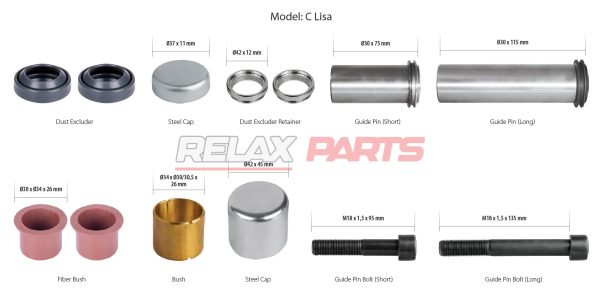 60330 - Caliper Guides & Seals Repair Kit