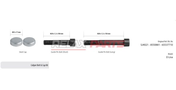 60336 - Caliper Bolt & Cap Kit