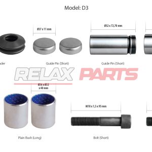 60347 - Caliper Guides & Seals Repair Kit