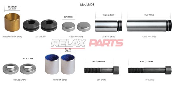 60347 - Caliper Guides & Seals Repair Kit