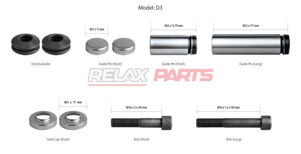 60348 - Caliper Guides & Seals Repair Kit