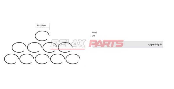 60386 - Caliper Circlip Kit