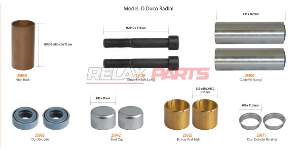 60390 - Caliper Guides & Seals Repair Kit