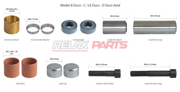 60393 - CALIPER GUIDES & SEALS REPAIR KIT MCK1134 MERITOR