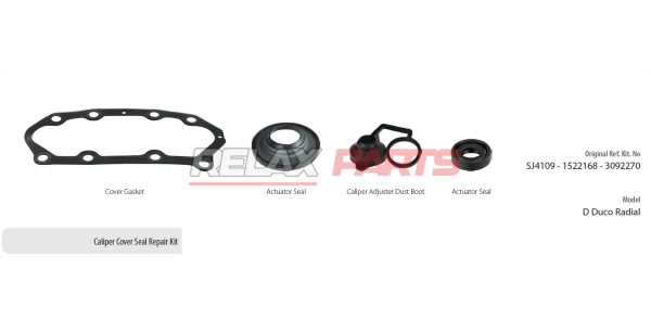 60407 - CALIPER COVER SEAL REPAIR KIT SJ4109 MERITOR
